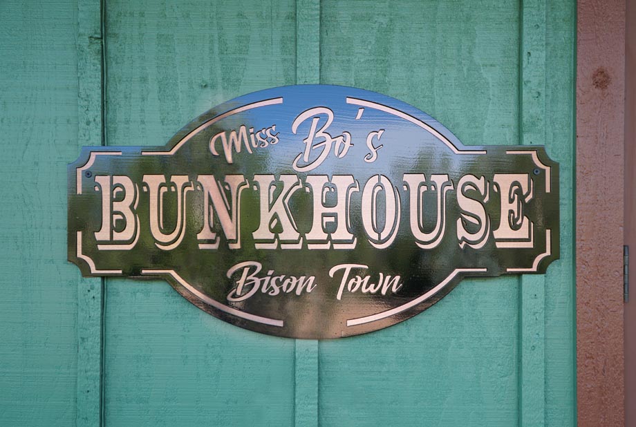 Exterior Sign: Miss Bo's Bunkhouse in Overgaard, AZ